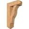 Ekena Millwork Funston Arts and Crafts Smooth Bracket w/ Offset Brace, Western Red Cedar, 7 1/2"W x 22"D x 34"H BKT0806X22X34FST03SWR - alternate 1